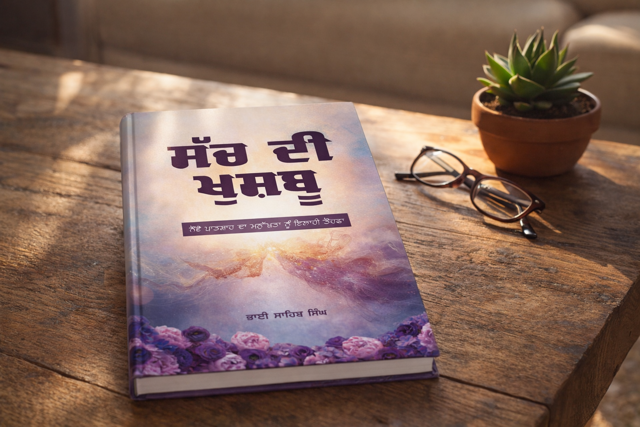 Wooden desk with glasses